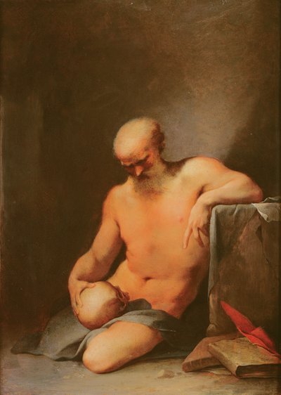 São Jerônimo (óleo em cobre) de Lubin Baugin
